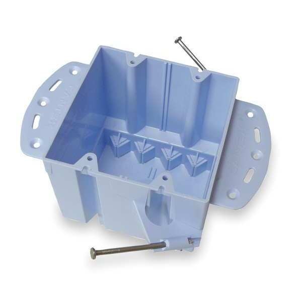 Electrical Box, 2 Gang, 48 cu. in., PVC
