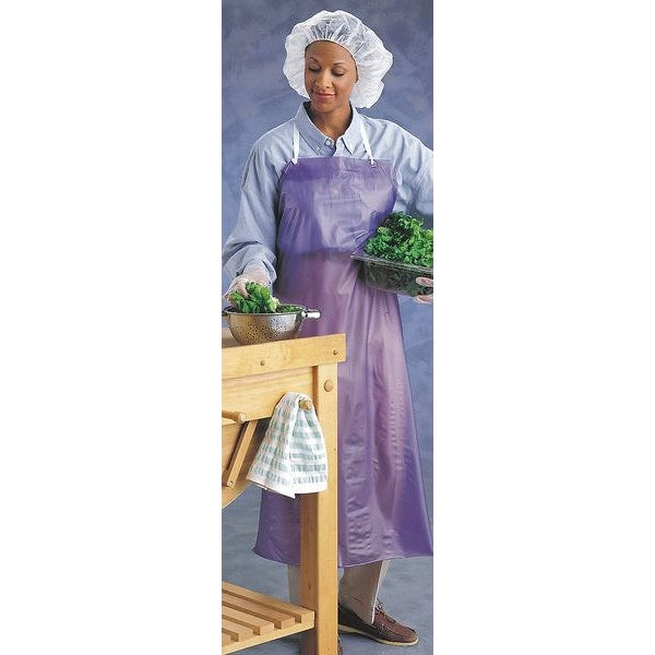 Bib Apron, Blue, 33 In. W, 44 In. L