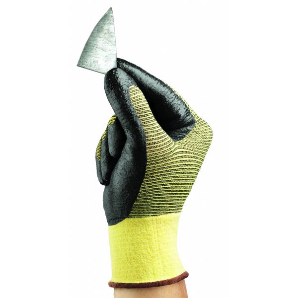 Cut Resistant Coated Gloves, A2 Cut Level, Nitrile, L, 1 PR