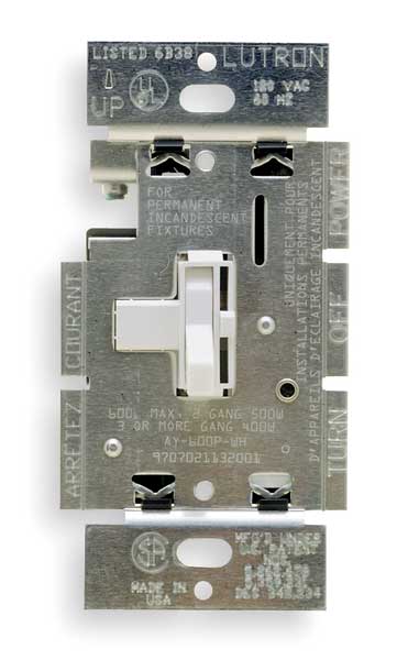 Lighting Dimmer, 3-Way, Toggle, 120V
