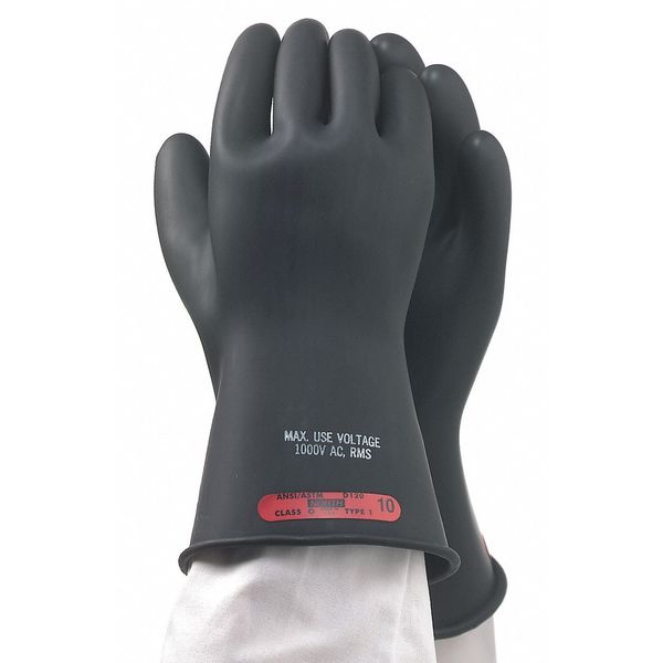 Electrical Gloves, Class 0, Black, Sz 11, PR