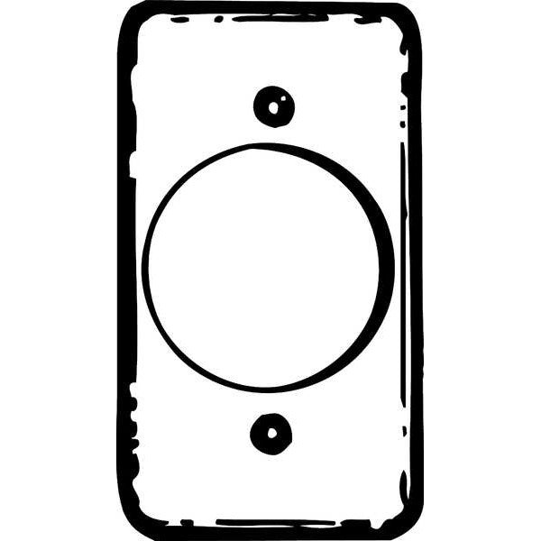 Electrical Box Cover, Raised, 4-1/4 in.