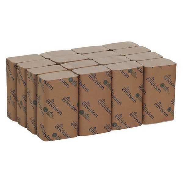Pacific Blue Basic Single Fold Paper Towels, 1, 250, Brown, 16 PK