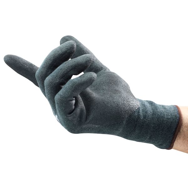 Hyflex Cut-Resistant Coated Gloves, A4 Cut Level, Palm Dipped, Nitrile, Gray, XL (Size 10), 1 Pair