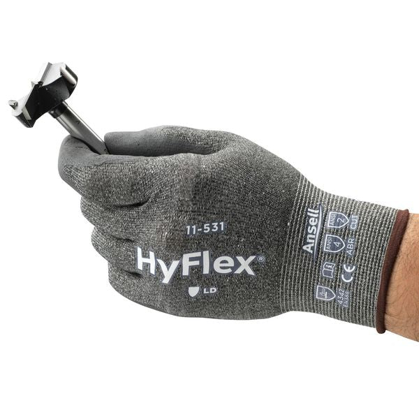 Cut Resistant Coated Gloves, A2 Cut Level, Nitrile, M, 1 PR