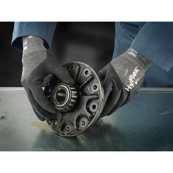 Cut Resistant Coated Gloves, A2 Cut Level, Nitrile, S, 1 PR