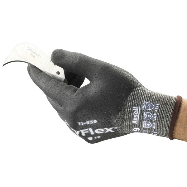 Cut Resistant Coated Gloves, A2 Cut Level, Nitrile, S, 1 PR