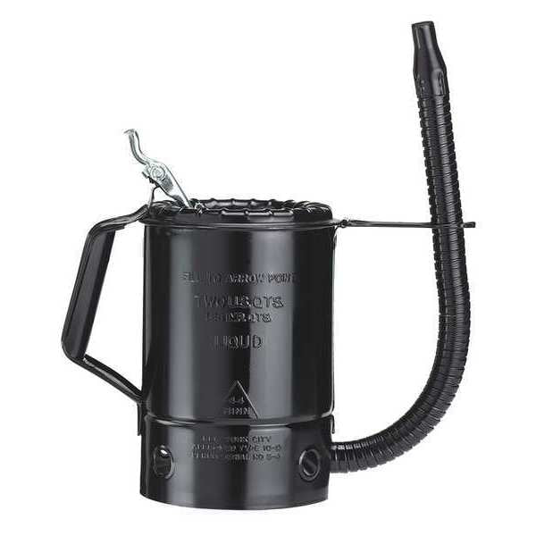 Painted Measure, 2 qt., Steel, Black