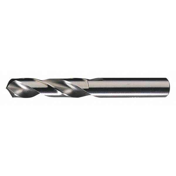 Screw Machine Drill Bit, P Size, 118  Degrees Point Angle, High Speed Steel, Bright Finish