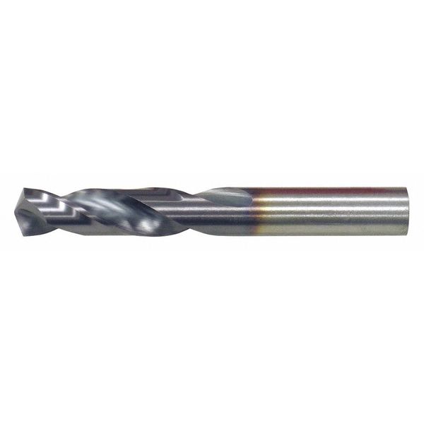 Screw Machine Drill Bit, 4.60 mm Size, 135  Degrees Point Angle, Cobalt, TiCN Finish, Spiral Flute