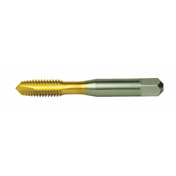 Spiral Point Tap, M10-1.5, Plug, Metric, 3 Flutes, TiN