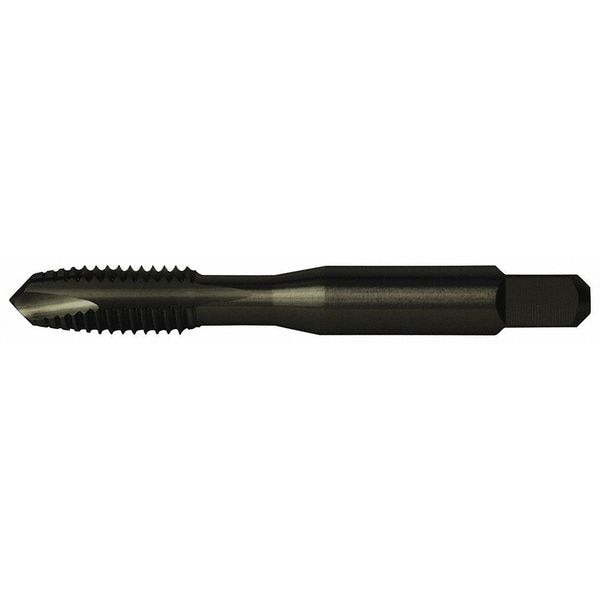 Spiral Point Tap, #8-32, Plug, UNC, 2 Flutes, Steam Oxide