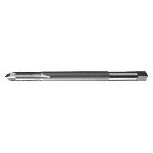 Spiral Point Tap, #8-32, Plug, UNC, 2 Flutes, Bright