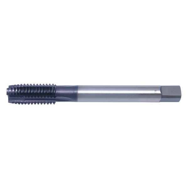 Spiral Point Tap, M12-1.75, Plug, Metric Coarse, 3 Flutes, TiAlN