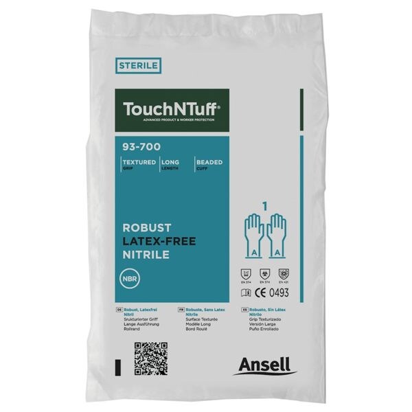 Sterile Cleanroom Glove, Nitrile, XL, PK200