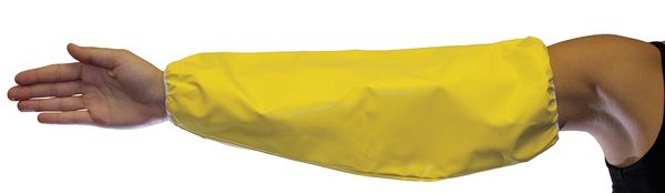 Sleeves, 18 In. L, Neoprene, Yellow, PR