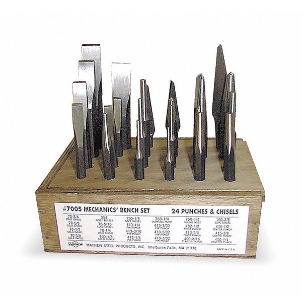 Combination Punch Set, 24 Pieces