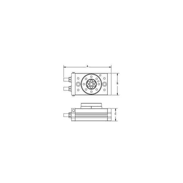 Rotary Table, 0 to 190 Deg, 30mm Bore