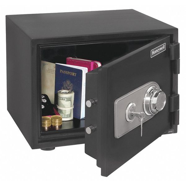 Fire Rated Security Safe, 0.5 cu ft, 70 lb, 1 hr. Fire Rating