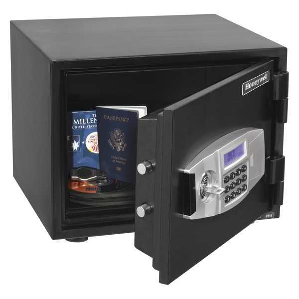 Fire Rated Security Safe, 0.5 cu ft, 70.5 lb, 1 hr. Fire Rating