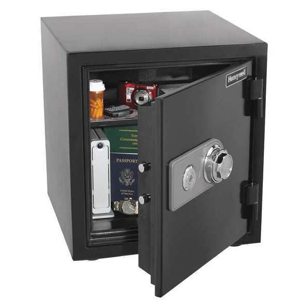 Fire Rated Security Safe, 1.24 cu ft, 143 lb, 1 hr. Fire Rating