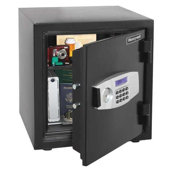Fire Rated Security Safe, 1.24 cu ft, 145 lb, 1 hr. Fire Rating