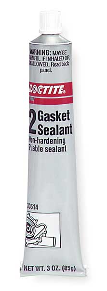 Slow Dry Flexible Cure Gasket Sealant, 3 oz, Black, Temp Range -65 to 400 Degrees F