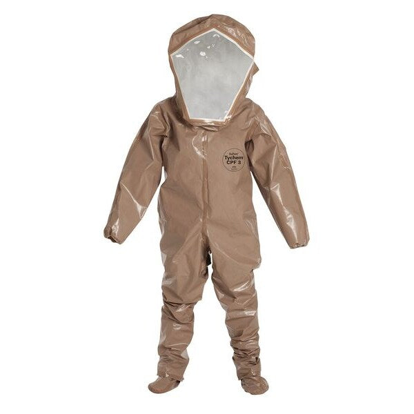 Encapsulated Suit, 6 PK, Tan, Tychem(R) 5000, Zipper