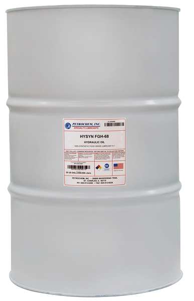55 gal Hydraulic Oil Drum 68 ISO Viscosity, 20W SAE