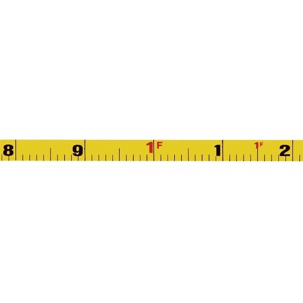 50 ft Engineer's Tape Measure, 3/8 in Blade