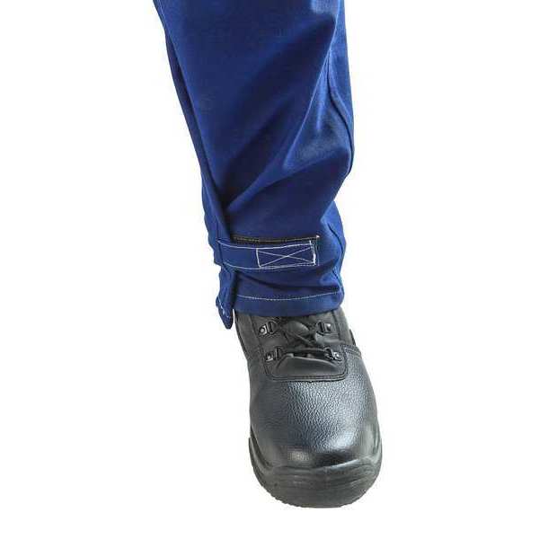 Coverall, Nomex, Blue, L, Hook-and-Loop