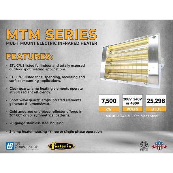 Infrared Quartz Electric Heater