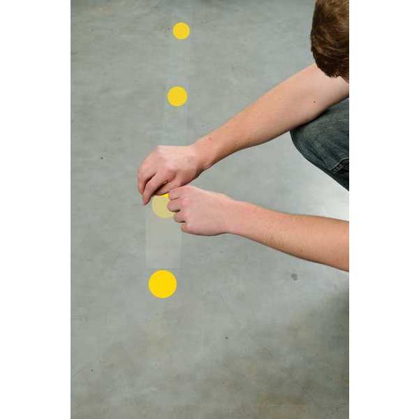 Floor Marking Tape, Yellow, PK80