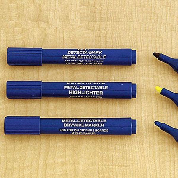 Metal Detectable Highlighter, Orange, 10PK