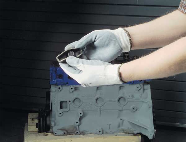 Polyurethane Coated Gloves, Palm Coverage, Black, M, PR
