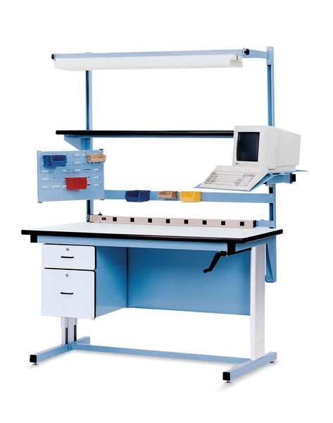 Task Light Frame, 60 x 16 x 30H, Sky Blue