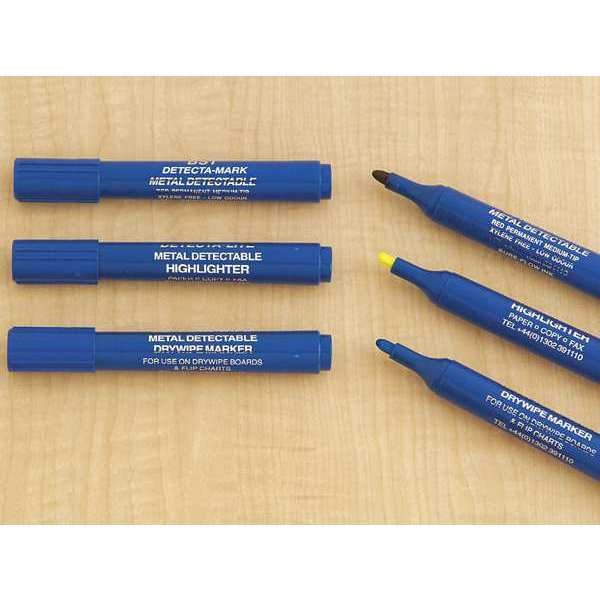 Metal Detectable Highlighter, Orange, 10PK
