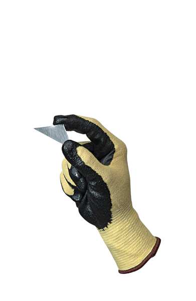Cut Resistant Coated Gloves, A2 Cut Level, Nitrile, XS, 1 PR