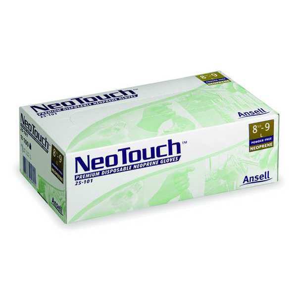 Microflex Chemical Resistant Gloves, Neoprene, Powder-Free, 5.1 mil, Green, XL (Size 10), 100 Pack