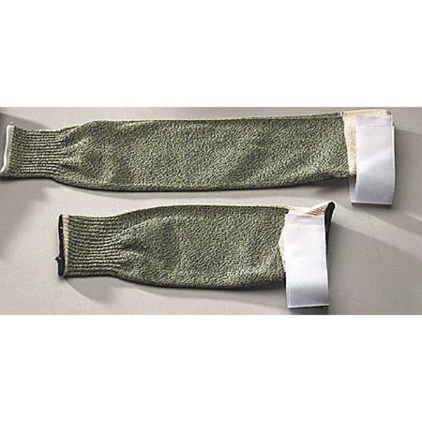 HyFlexÂ® Cut Resistant Sleeve, 18 In L, Hook/Loop