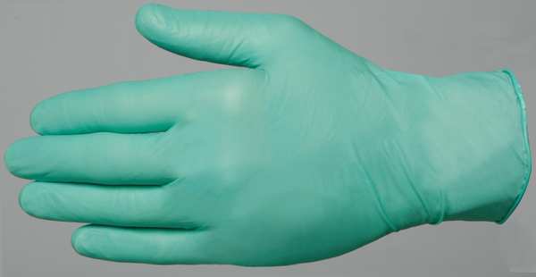 Microflex Chemical Resistant Gloves, Neoprene, Powder-Free, 5.1 mil, Green, XL (Size 10), 100 Pack