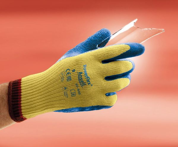 Cut Resistant Coated Gloves, A2 Cut Level, Natural Rubber Latex, S, 1 PR