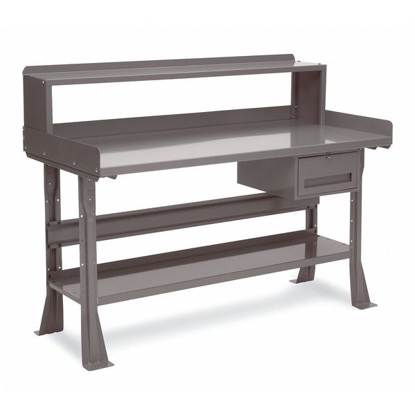 Electrical Shelf Riser, 72x10-1/2x12, Gray