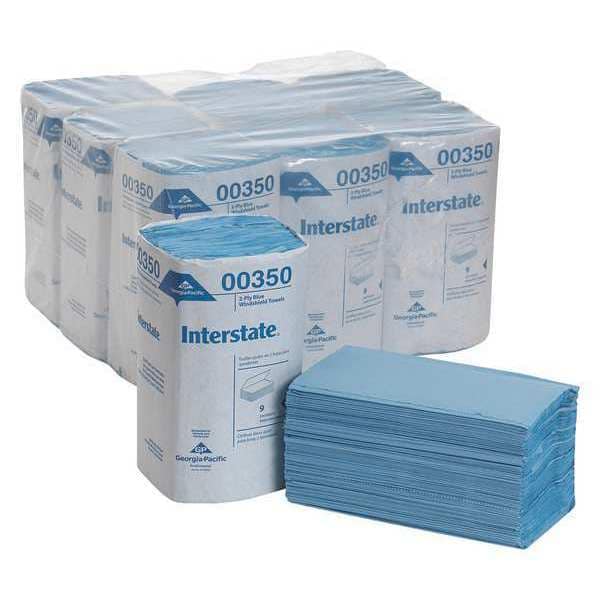 Pacific Blue Select Single Fold Paper Towels, 2, 250, Blue, 9 PK