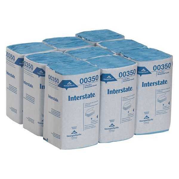 Pacific Blue Select Single Fold Paper Towels, 2, 250, Blue, 9 PK