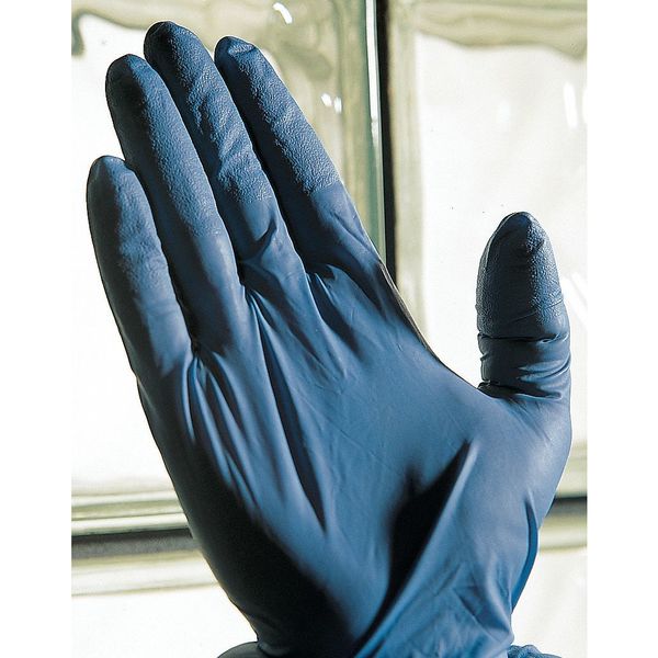 TouchNTuff Disposable Nitrile Gloves, Food Grade, Powdered, Latex Free, L, (9), Blue, 100 Pack