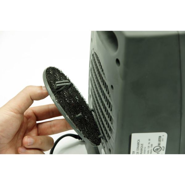 Portable Electric Heater, 1500/900, 120V AC, 1 Phase, Oscillating
