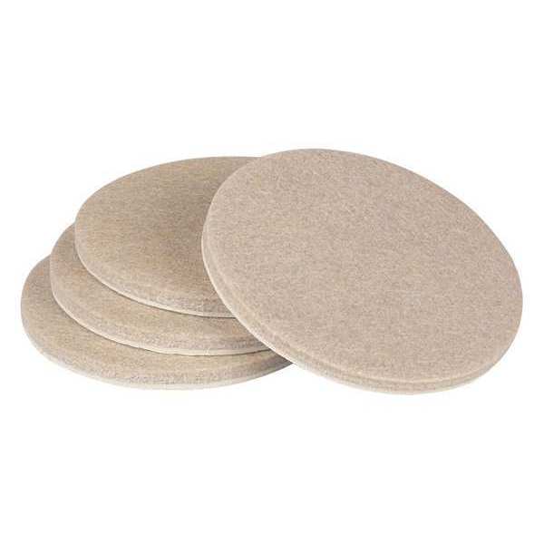 Felt Pads, Self-Stick, Round, 3