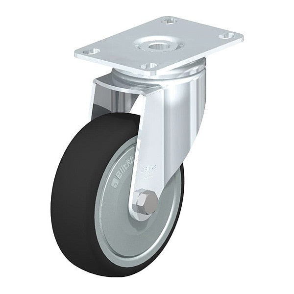 Swivel Plate Caster, PU, 4