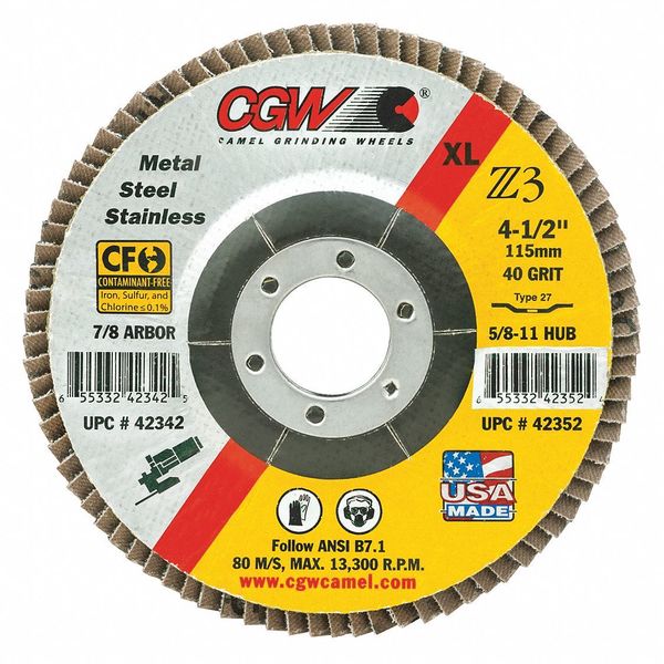 Flap Disc, 6x7/8, T29, Z3, Reg, 60G